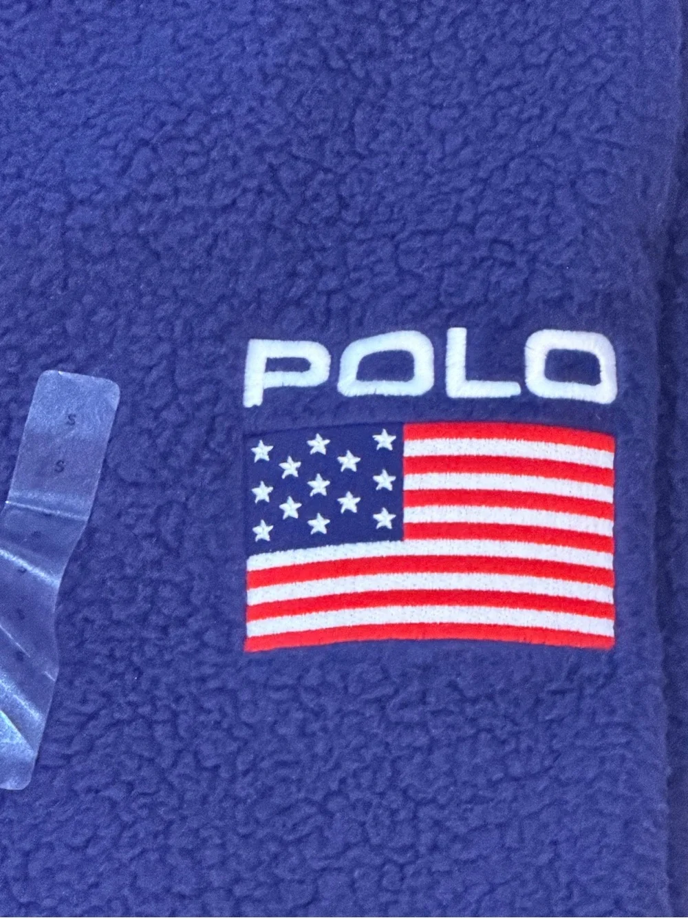 New Polo Ralph Lauren Navy Blue USA FLAG Fleece Sweatpants Small NWOT Olympics